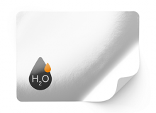 Labels for water-based injection printing